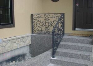ornate metal railing