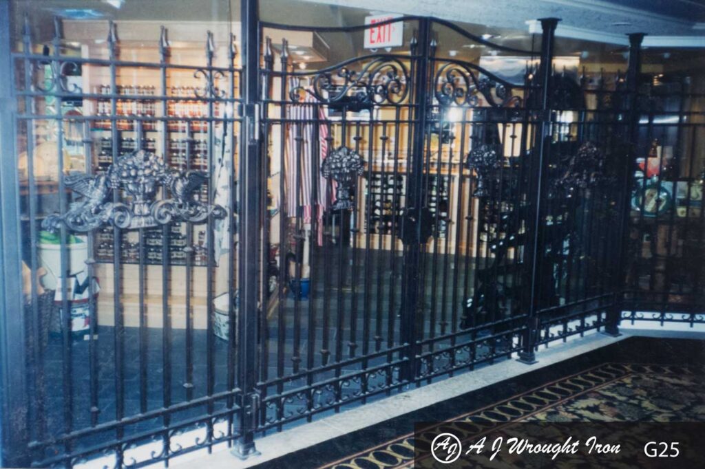 decorative retail store security gate