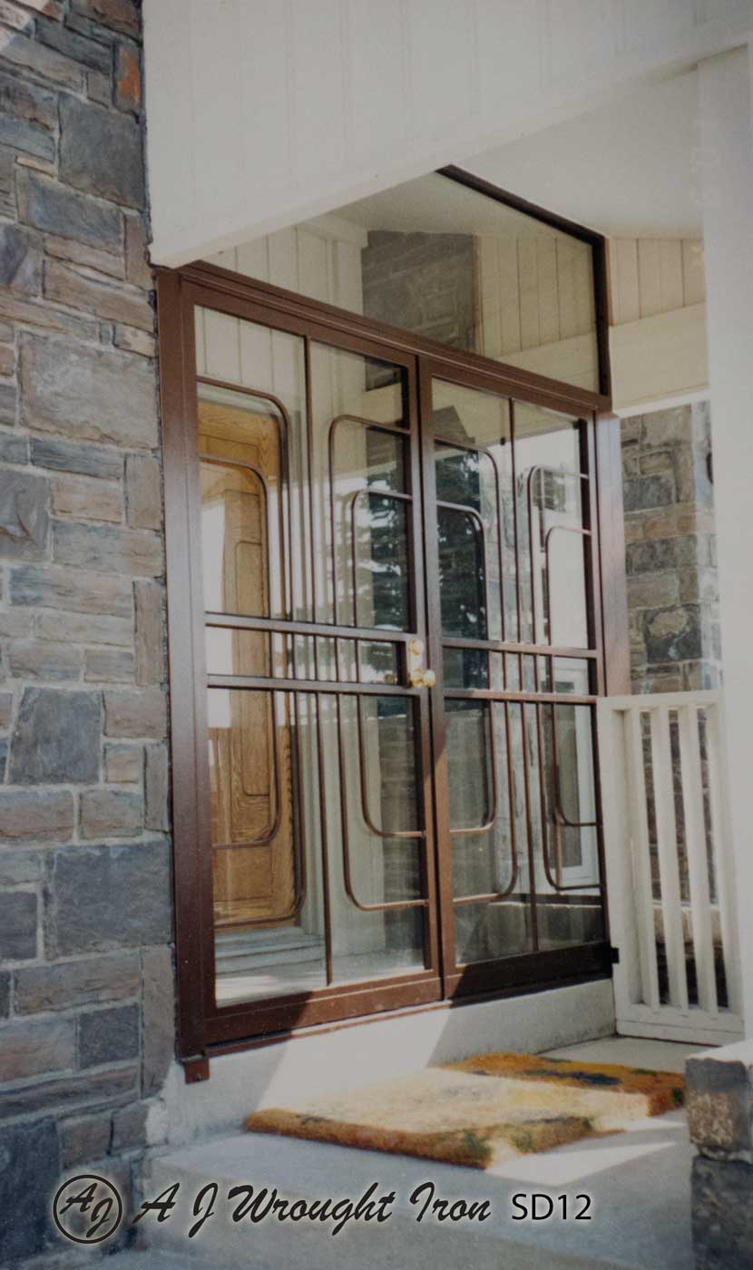 SD12 - double security door - art deco