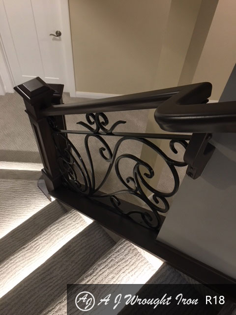forged ornamental stair railing