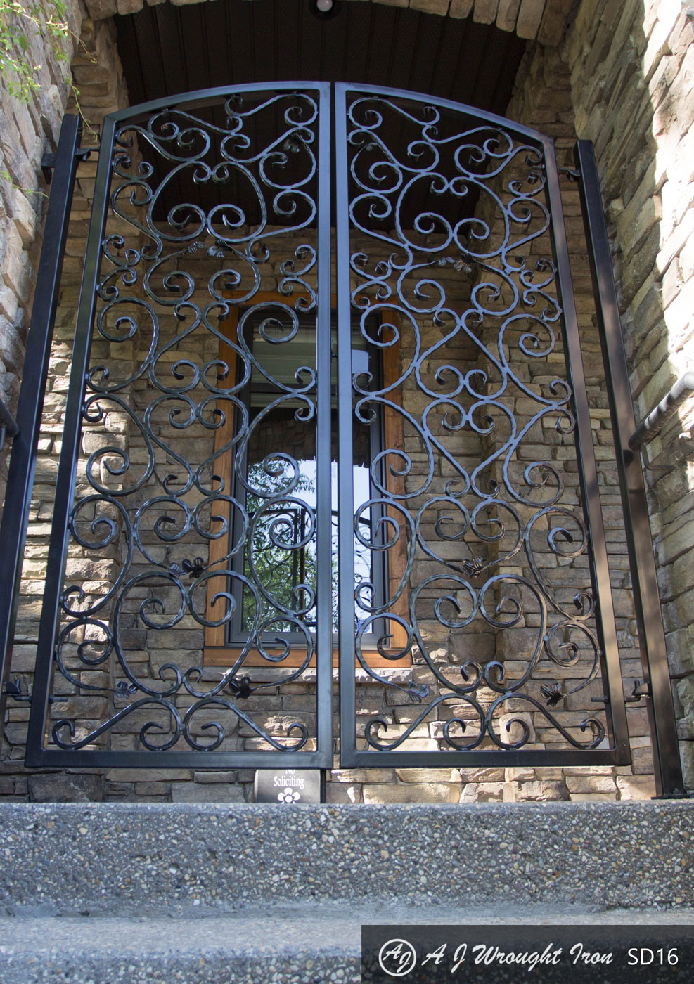 Ornamental Wrought Iron Security Gate - AJ Wrought Iron