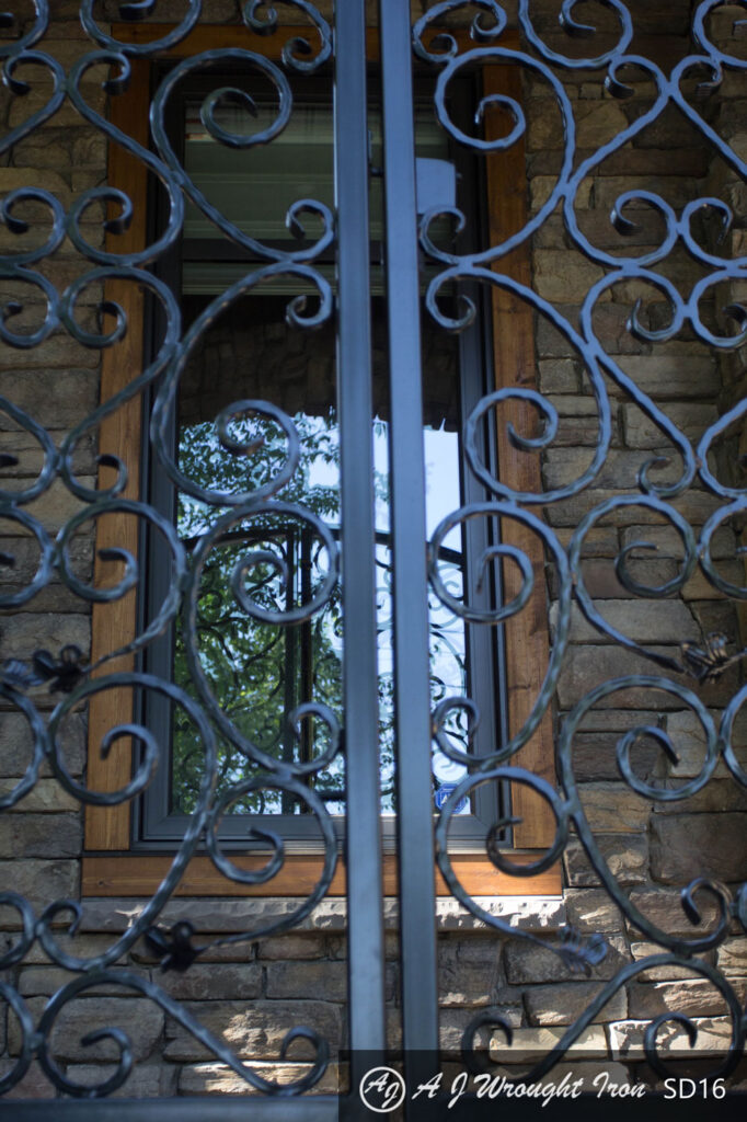 wrought iron gate for house - calgary