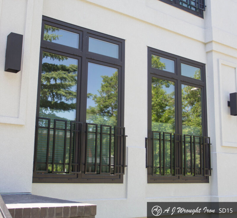 Modern/Contemporary Exterior Window Bars And Railings - AJ Wrought Iron