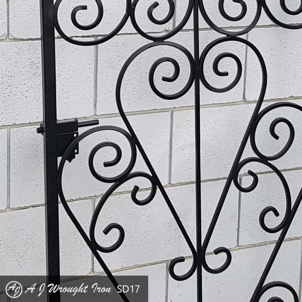 iron security window bars and lock