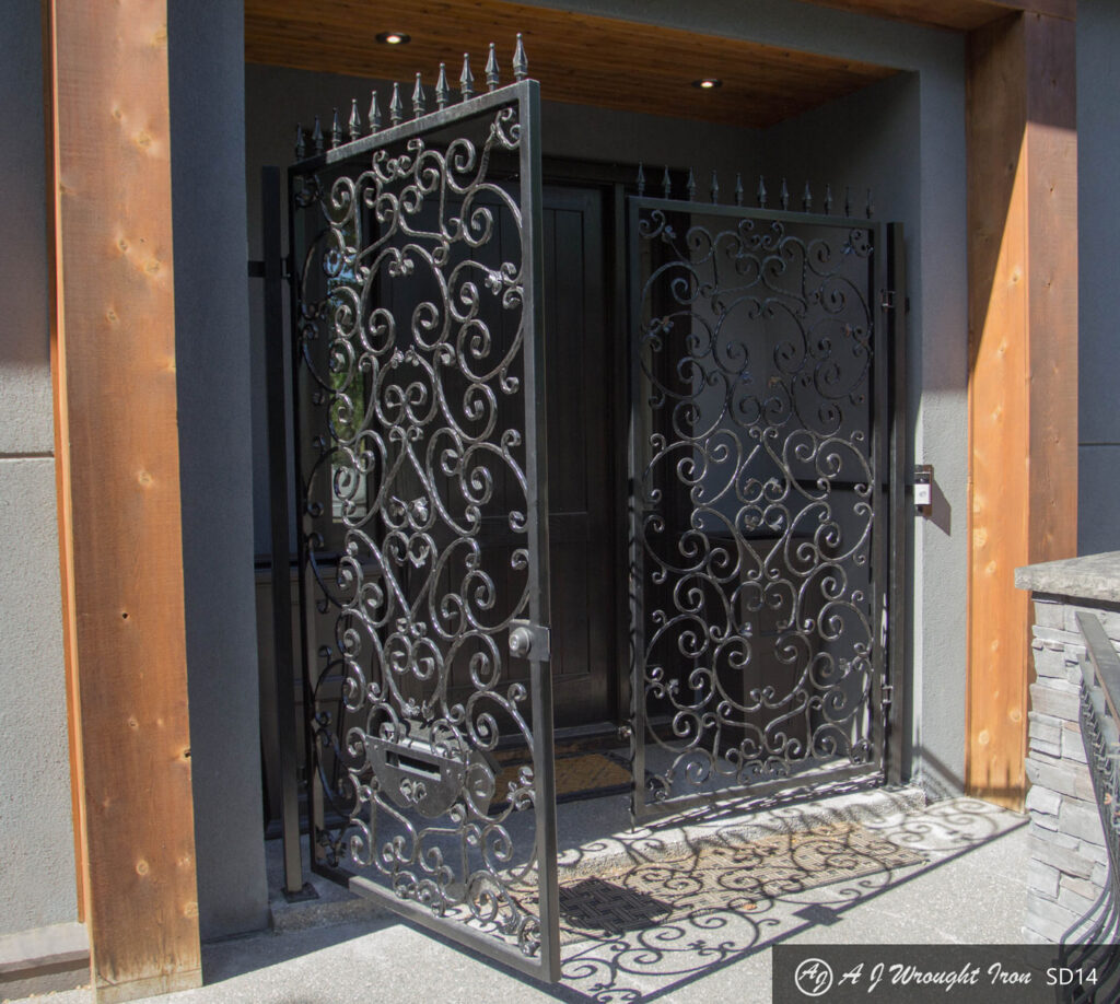 iron door - decorative design
