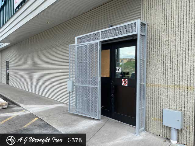 commercial bi-fold security gate