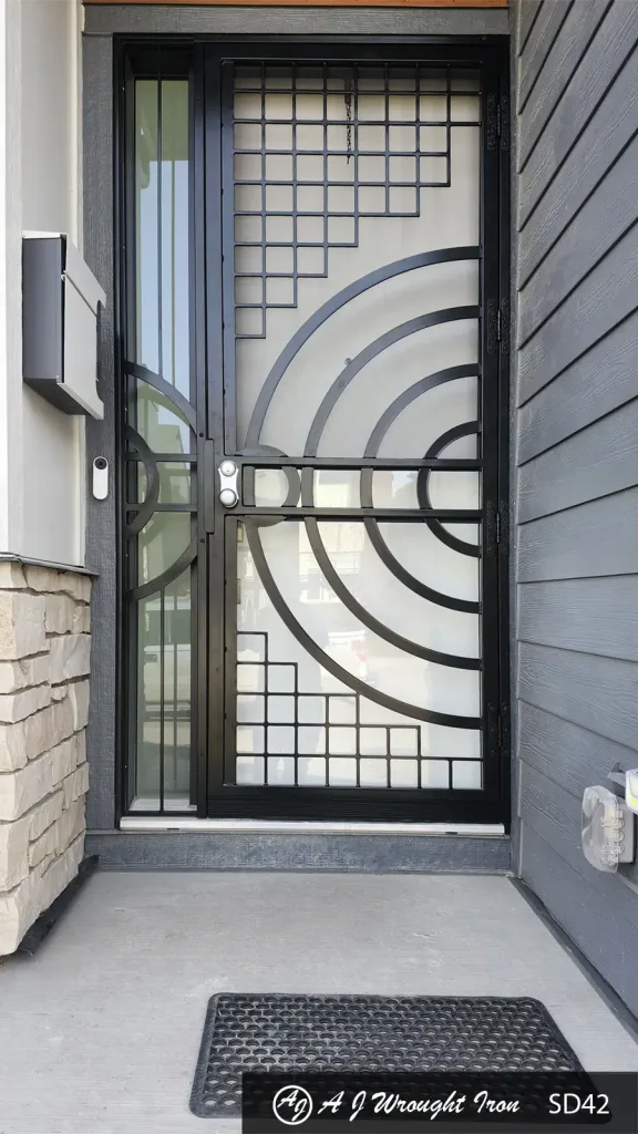 Residential Security Door &amp; Sidelight-modern design